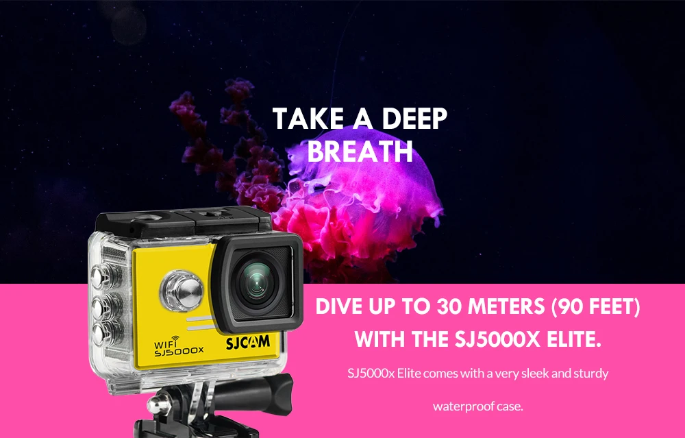 SJCAM SJ5000X Elite экшн-камера WiFi 4K 24fps 2K 30fps гироскоп стабилизатор NTK96660 Дайвинг 30m Водонепроницаемая спортивная видеокамера