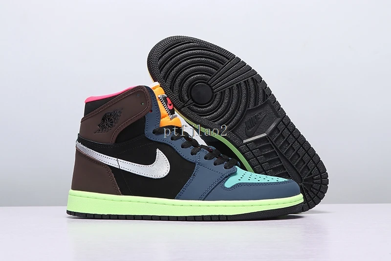 

New Arrival Nike Air Jordan 1 High AJ1 'Bio-hacker' Basketball Shoes Men/Women Classic Casual Wild Sneakers 36-45