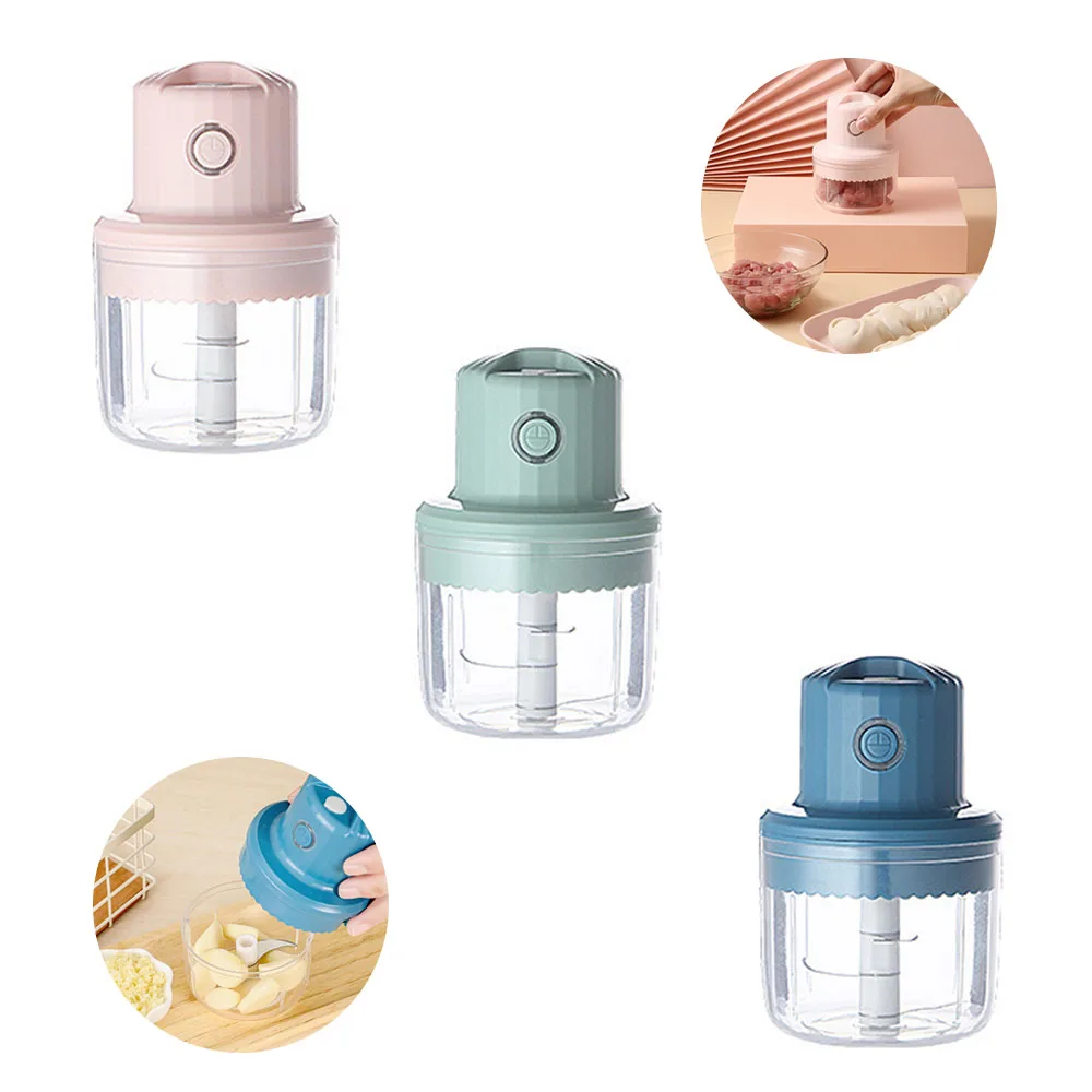 

Household electric garlic cutter for pounding garlic, multifunctional manual small mixing cooking machine, meat grinder