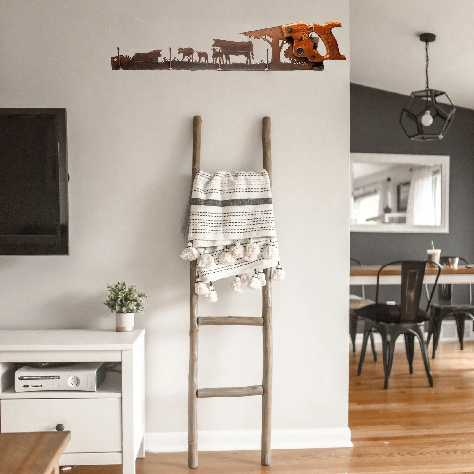 

Hanging Ornament Home Decoration Home crafts 2021 Hot Sale Father's Day Unique Gift Metal Art Tree Wall Decor Rustic Look