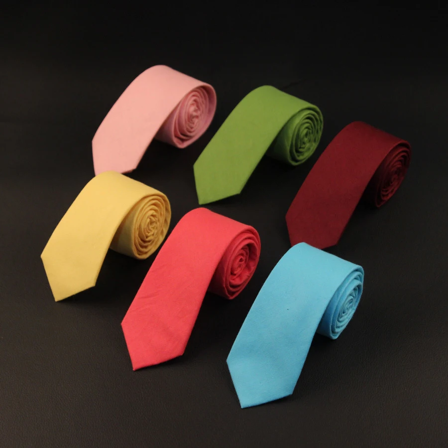 Linbaiway 6 см однотонный галстук бабочка для мужчин и женщин хлопковый свадебного