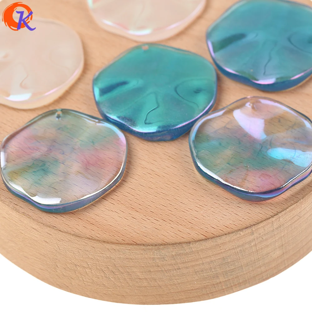 Cordial Design 30*32MM 50Pcs Jewelry Accessories/Hand Made/Aurora Effect/Resin Beads/DIY Charms/Jewelry Making/Earring Findings | Украшения