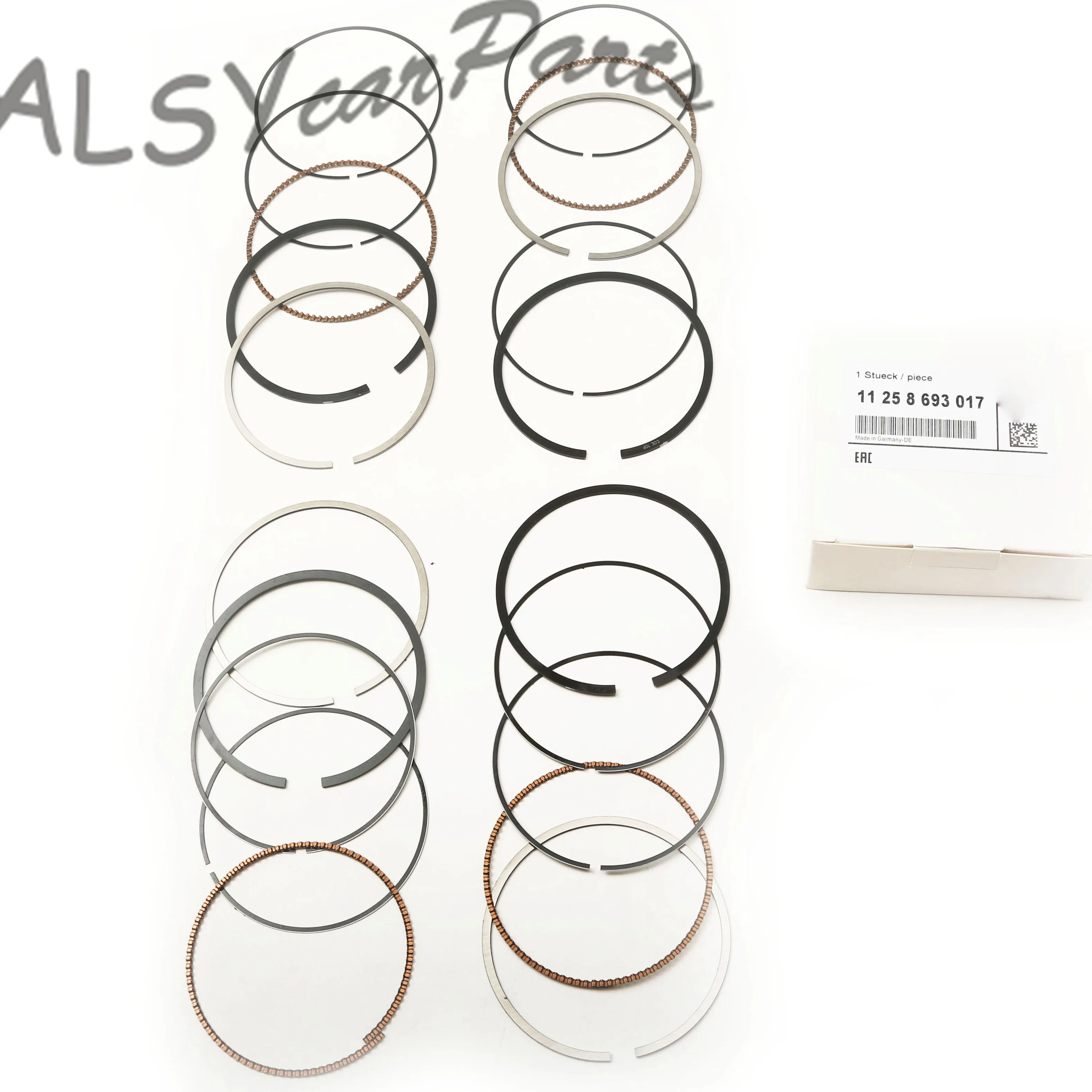

11258693017 82mm Piston Rings Set For BMW 118i 218i sDrive20i M 220i B38A15A 1.5T 120i M sDrive25i M 320i B48B20A/B48B20B 2.0T