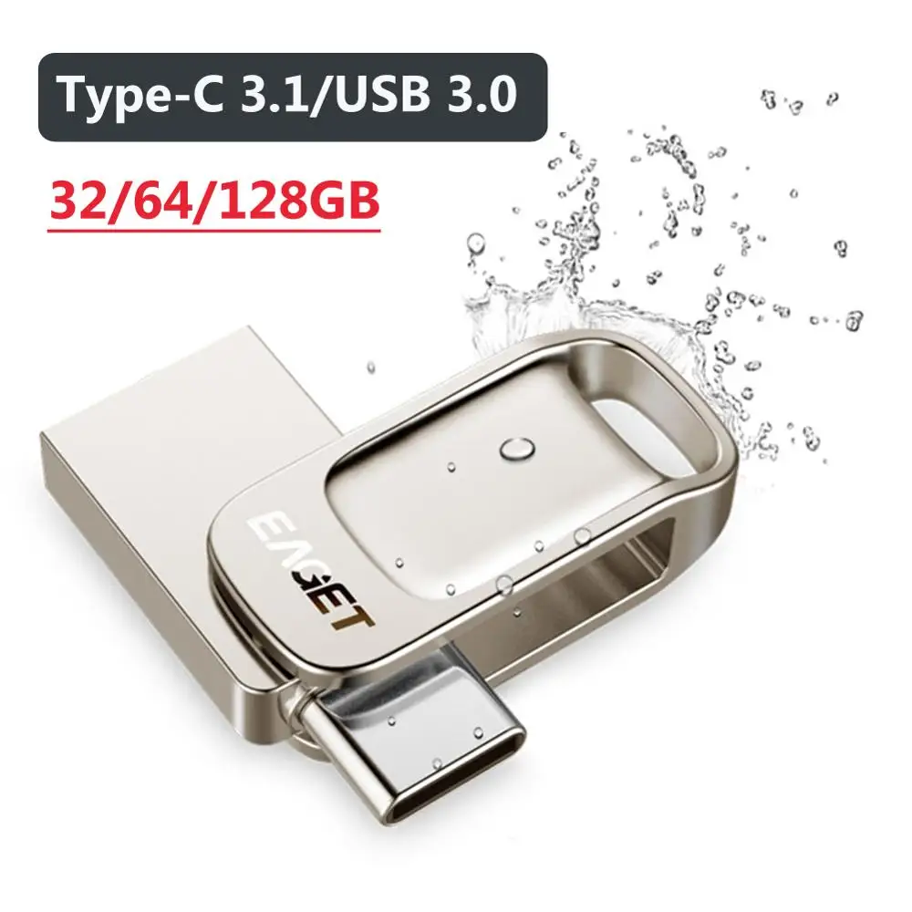 Портативная металлическая карта памяти EAGET CU31 32/64/128 ГБ U Disk для компьютера