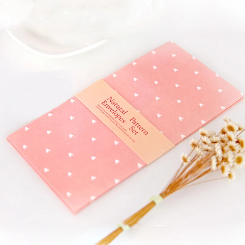 5 шт./лот корейские романтические конверты с рисунком конфет подарки на день