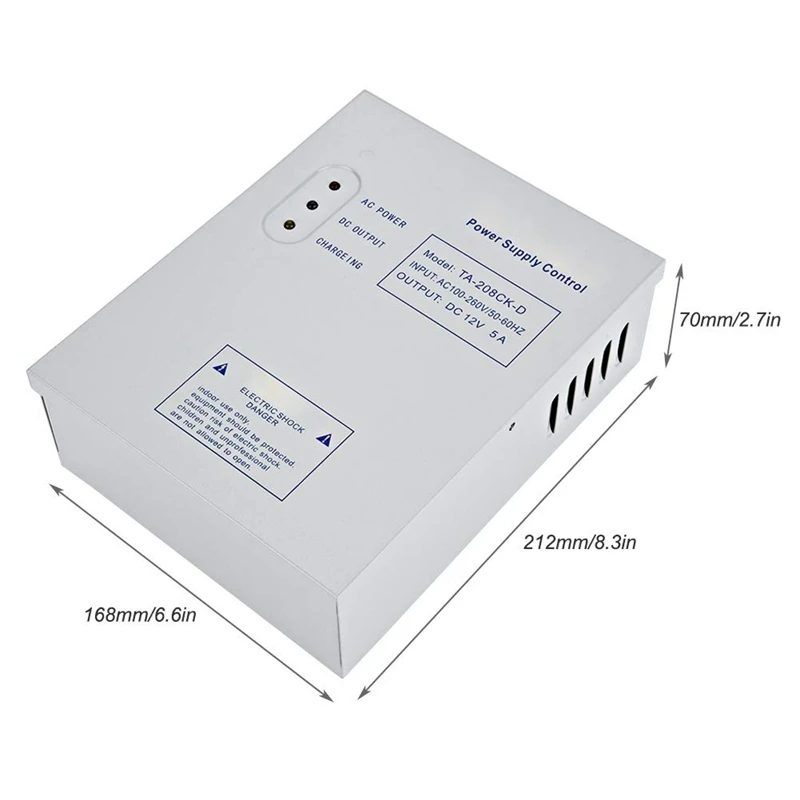 208CK-D AC 110-240V DC 12V/5A система контроля допуска к двери импульсный источник питания |
