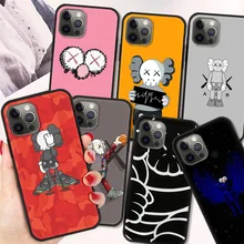 K-Kaw Shockproof Case For iPhone 13 12 11 Pro Max 8 7 Plus Fundas Black Soft Cover For iPhone X XS Max XR Shell Silicone Coque