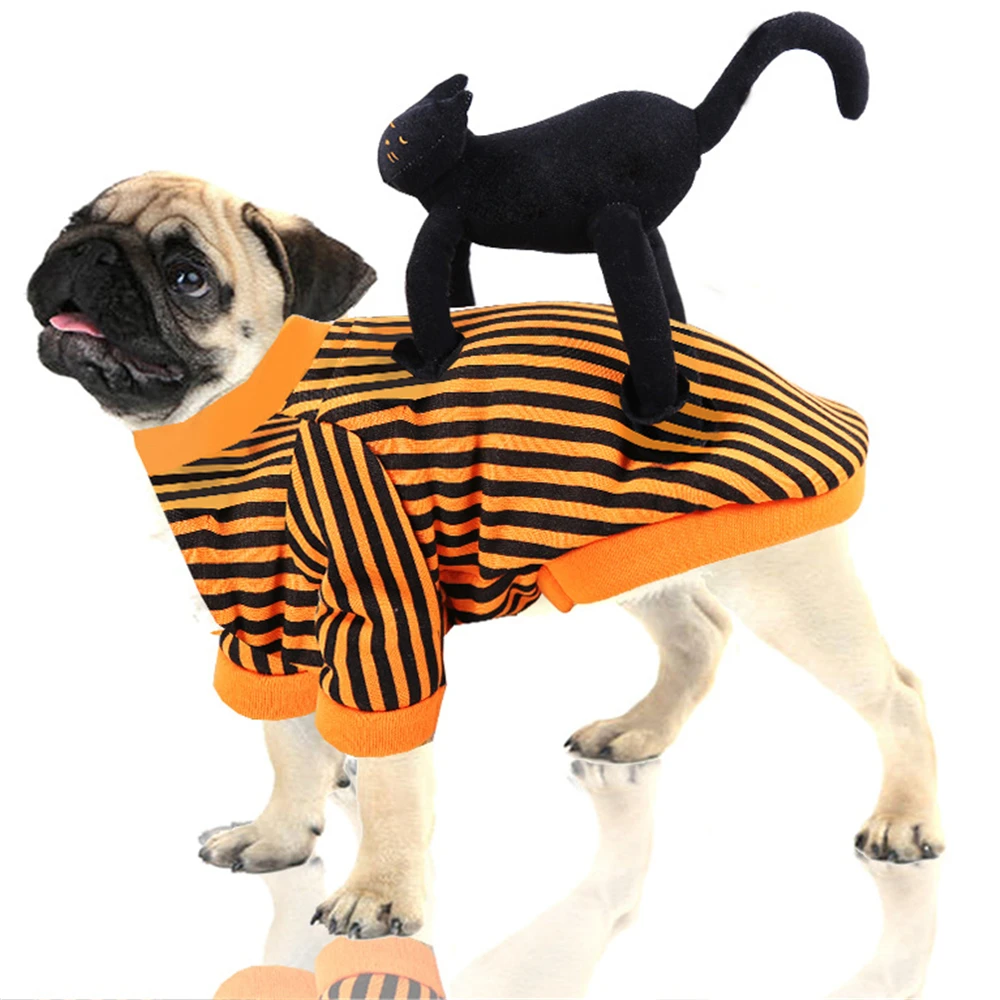 Милая Толстовка для собак на Хэллоуин крылья летучей мыши кошка котенок