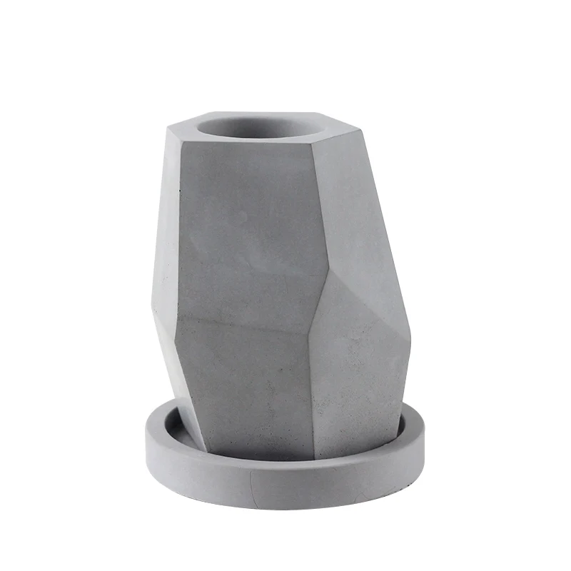 

Silicone Mold Planter Concrete Geometry Handmade Cement Vase Mould Nordic Original Ornaments