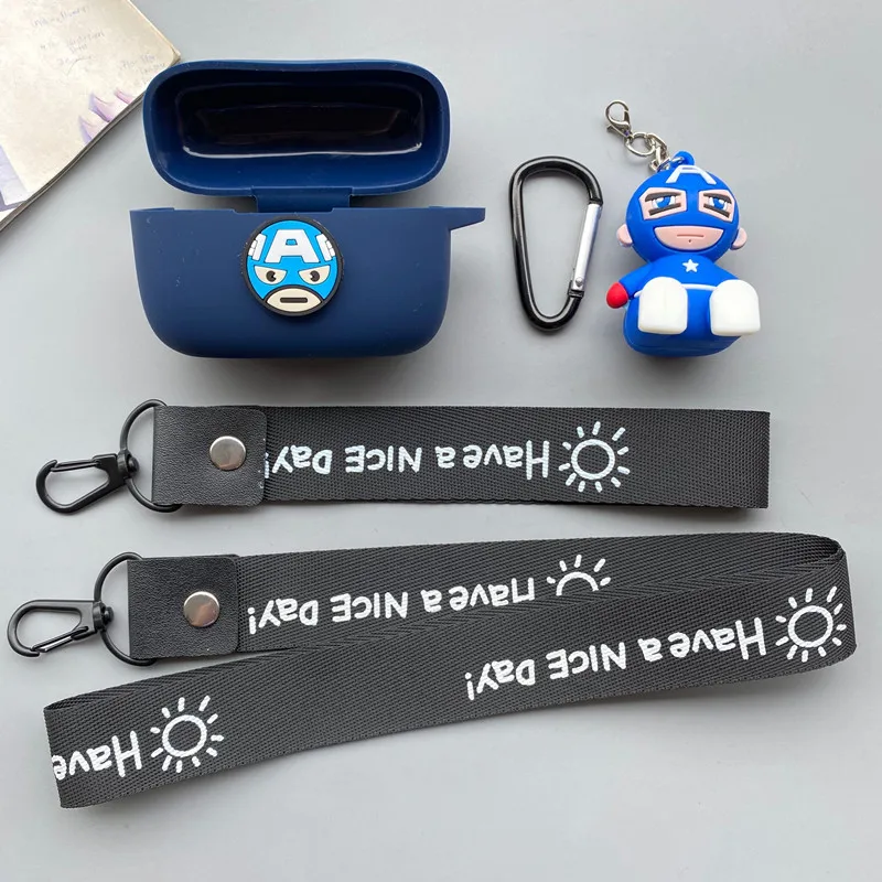 Защитный силиконовый чехол Marvel для беспроводных наушников JBL Live 300TWS мягкая