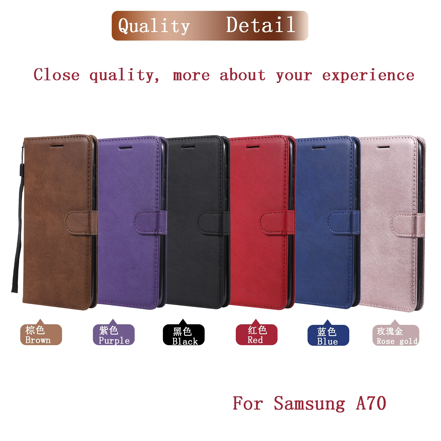Роскошный тонкий кожаный чехол книжка в стиле ретро для Samsung Galaxy A70 кошелек с