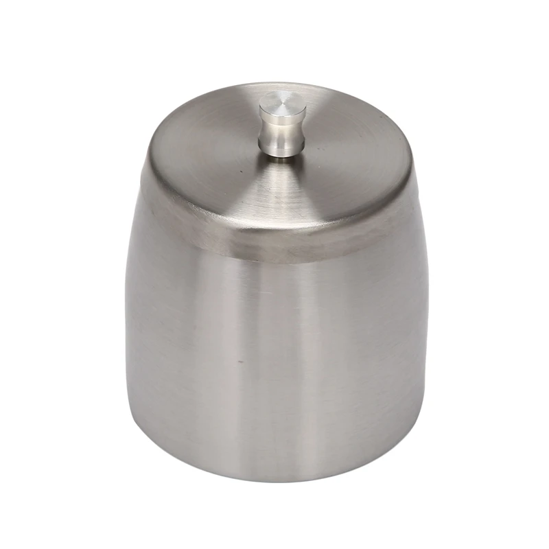 Продвижение! Пепельница для сигар из нержавеющей стали для автомобиля с крышкой для использования внутри помещений и на открытом воздухе с большой емкостью, защитой от ветра и дождя, утолщенной осадкой.