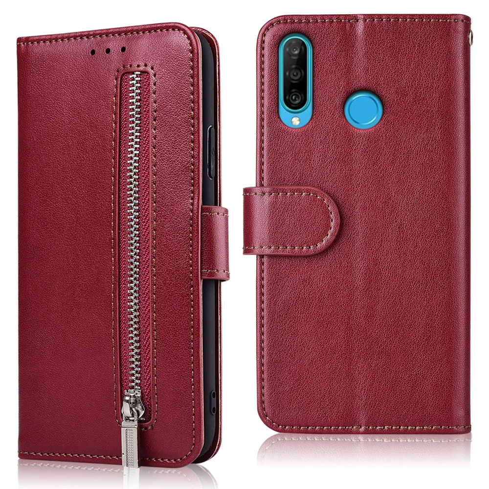 Чехол на молнии для Enjoy 10 10e 10S P30 Lite Honor 20 20S 4C 6C 7C 7A 8A Pro 6A 8S 8X 8C 10i 20i чехол бумажник Huawei