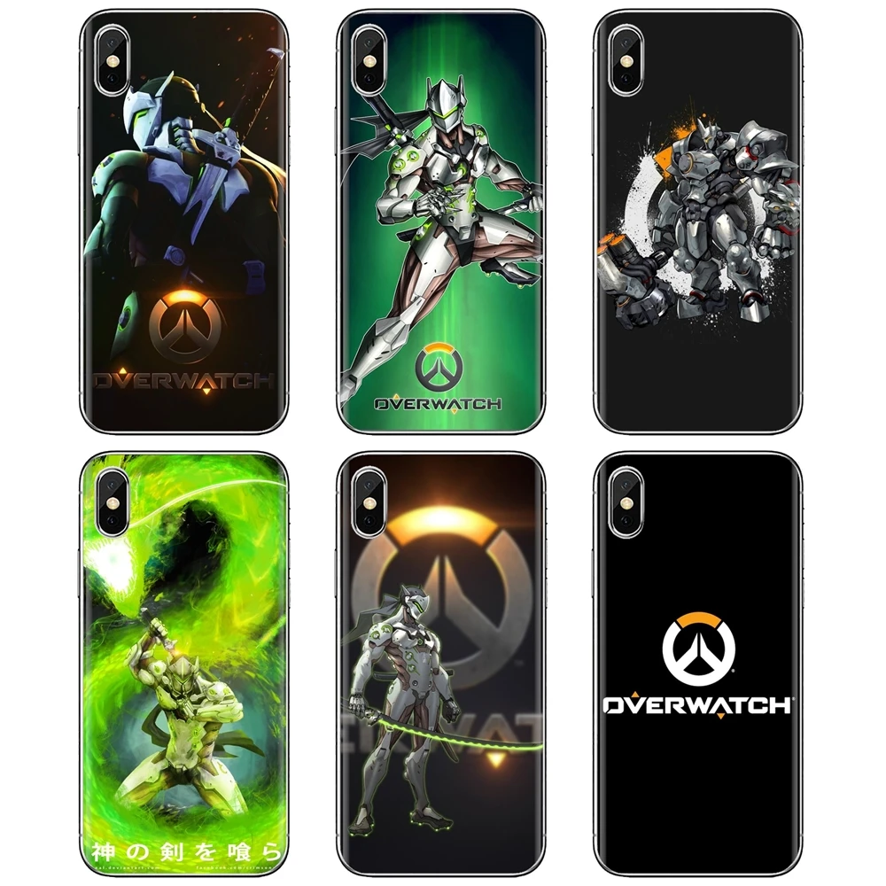 Мягкий чехол для Samsung Galaxy S7 S8 S9 S10E S20 FE Note 10 20 Edge Lite Plus Ultra Genji-game-C-Overwatch-OW | Мобильные
