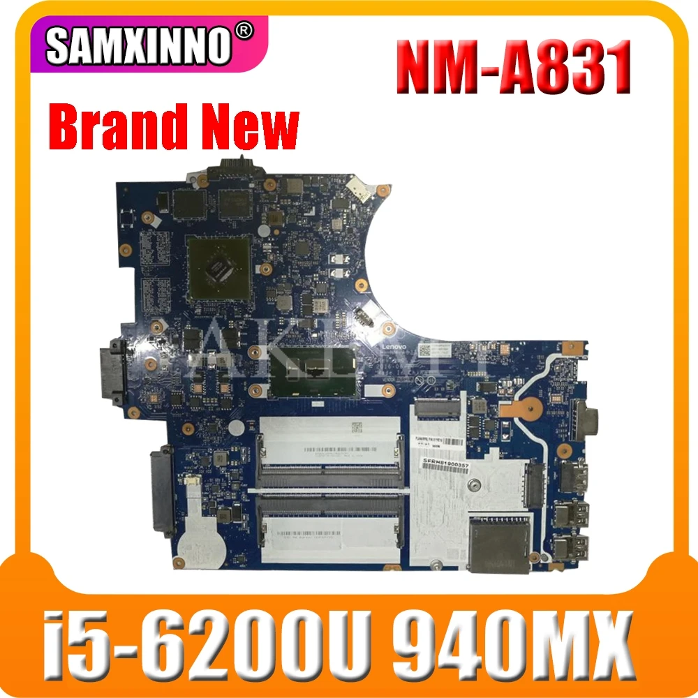Akemy NM-A831 Motherboard For Lenovo ThinkPad E570 E570C Laotop Mainboard with i5-6200U CPU 940MX GPU | Компьютеры и офис