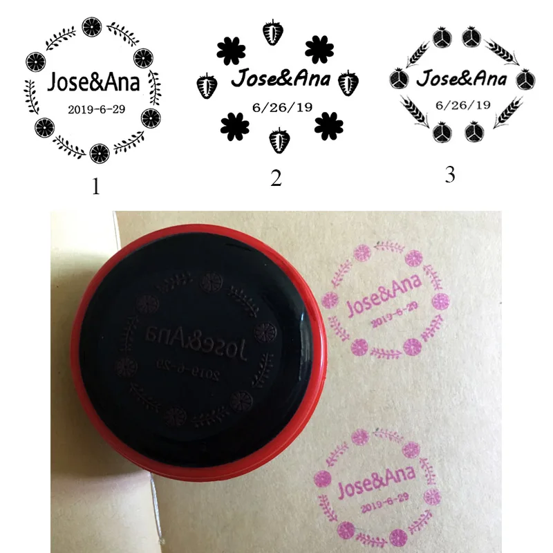 Самоклеящаяся фоточувствительная печать индивидуальный штамп 40 мм подгонянный