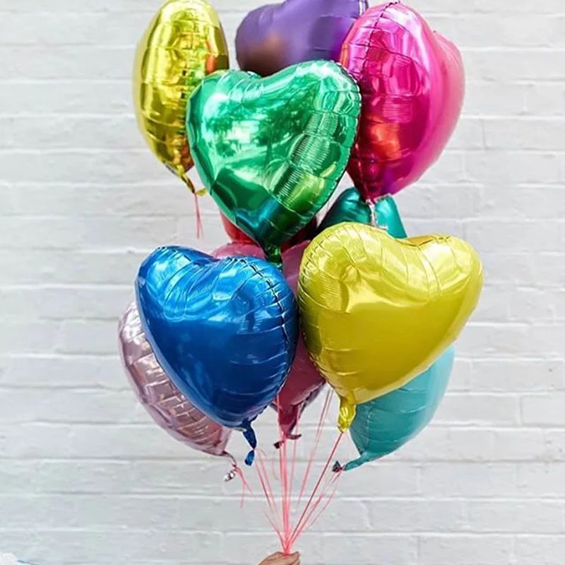 10 шт. Гелиевый шар в форме сердца свадьба день Святого Валентина воздушный