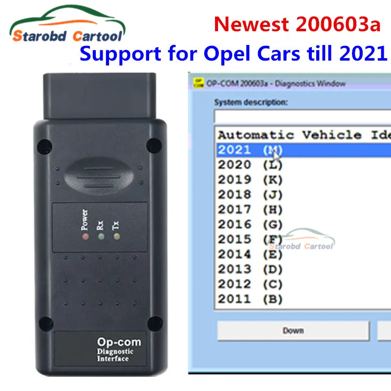 2021 OPCOM 200603a с чипом pic18F458 FTDI FT232RQ для Opel автомобильный диагностический сканер