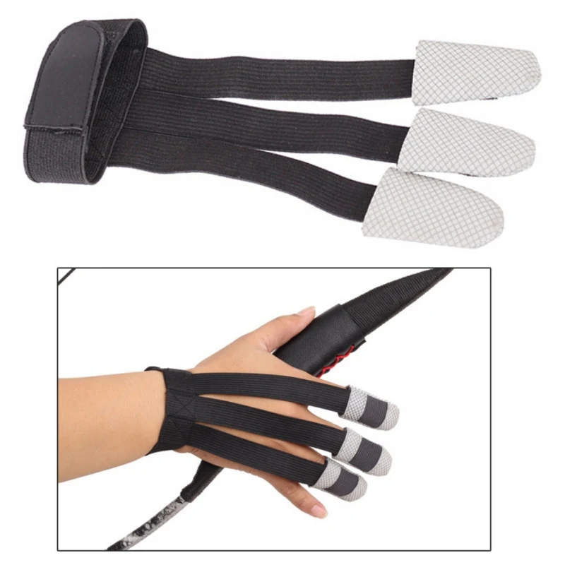 Защитные митенки для стрельбы из лука с 3 пальцами эластичные защитные перчатки