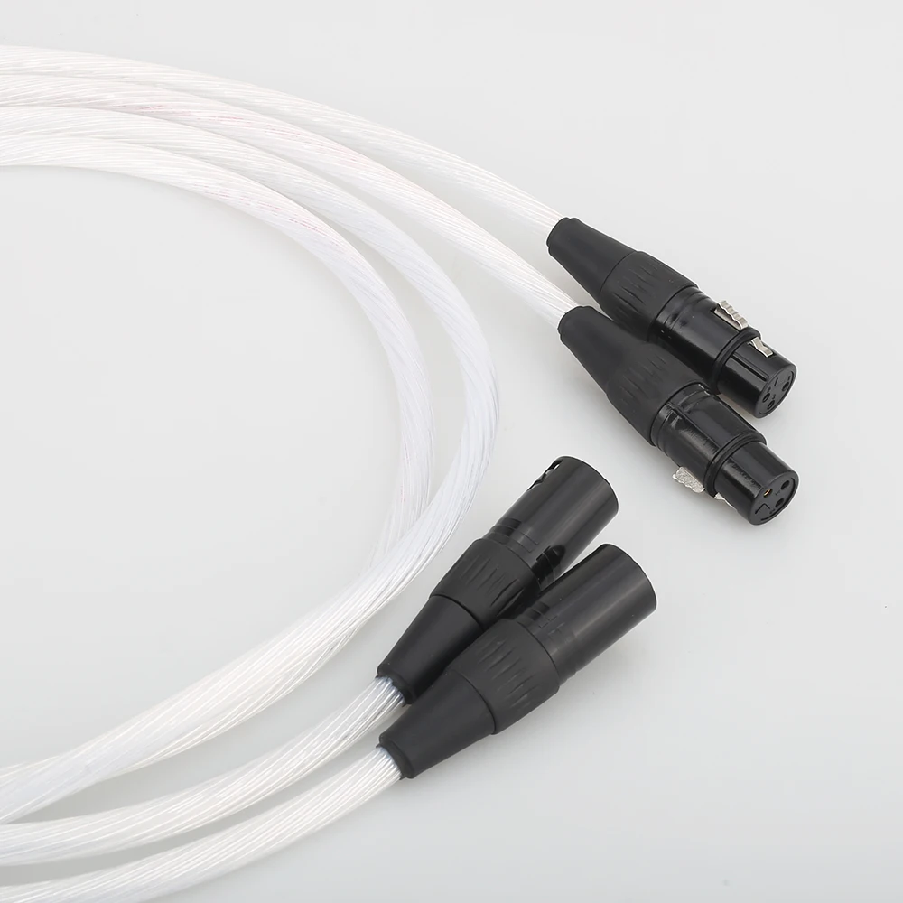 Кабель Audiocrast A27 Hifi XLR Hi end pure silver Plated 5N OCC Cable 2 Male to Female cable Balance line|Кабели VGA| |