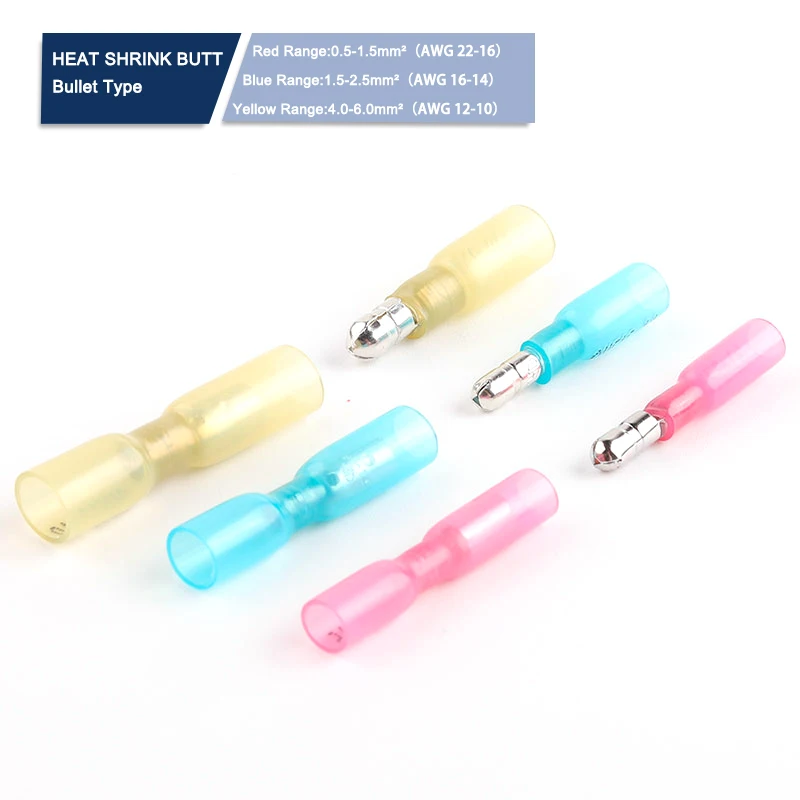 Набор термоусадочных соединителей для кабелей 22-10 AWG 50 шт. | Строительство и