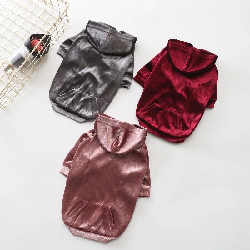 

Зимняя одежда для маленьких собак, французский бульдог, мягкая теплая Вельветовая Роскошная Толстовка для чихуахуа, йоркширского кота XS-FB