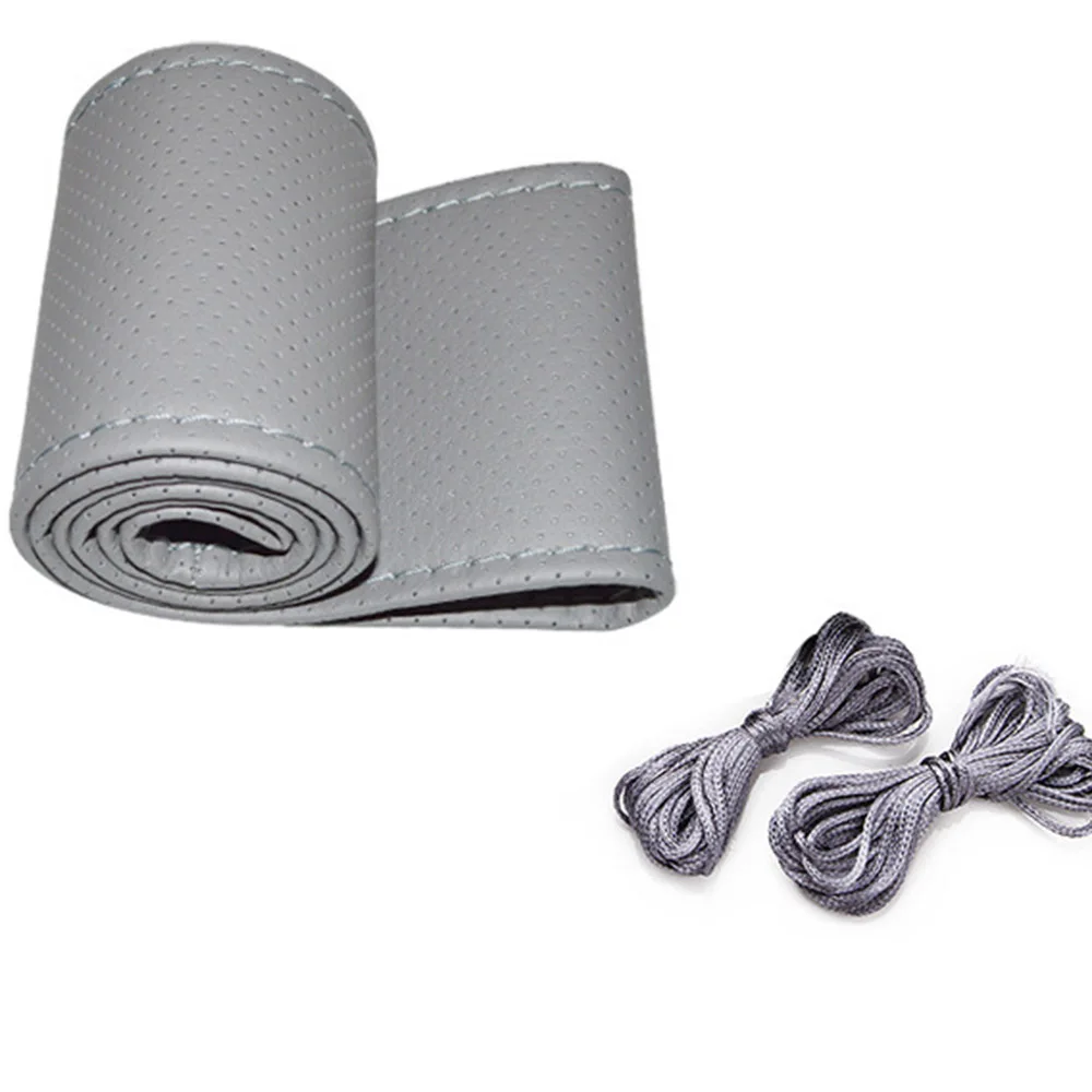 Универсальный автомобильный чехол на руль DIY нескользящий Стайлинг Руль