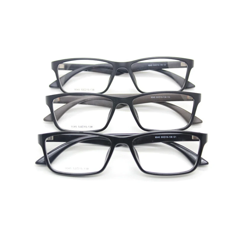 TR90 Wholesale Glasses Frame Vintage Square Black Frame Eyeglasses Optical Prescription Eyeglasses Frames Clear Eyewear 10 Pcs