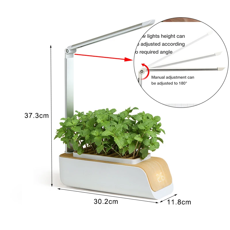 Luces de crecimiento de plantas, sistema de cultivo autom&aacute;tico sin tierra, maceta de flores, hidrop&oacute;nica, l&aacute;mpara Led inteligente multifunci&oacute;n para cultivo-4