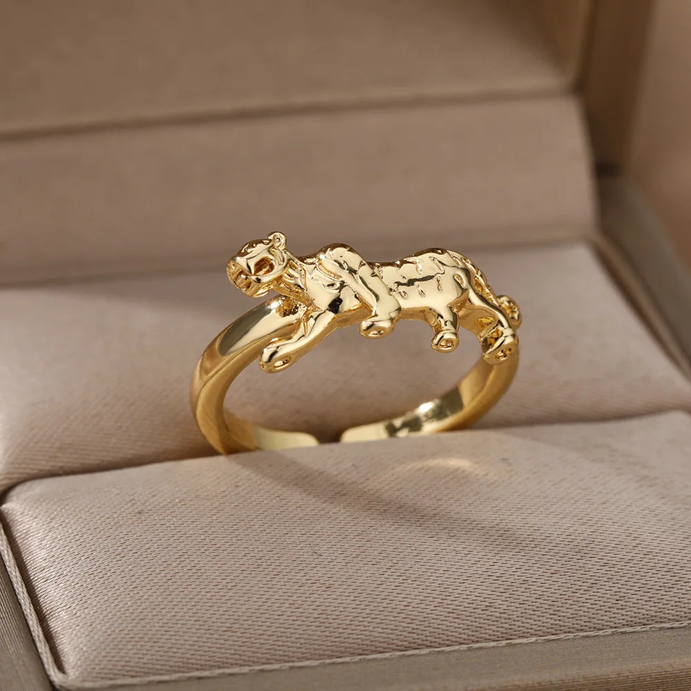 

Animal Rings For Women Men Vintage 2022 Chinese Zodiac Adjustable Tiger Rings Hip Hop Ring Finger Trendy Jewelry Gift Whosale