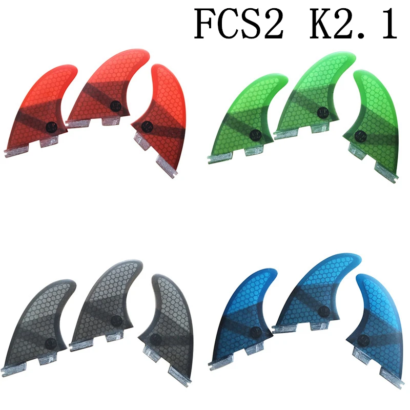 FCSII K2.1 размер доска для серфинга красный/синий/черный/зеленый цвет сотовые