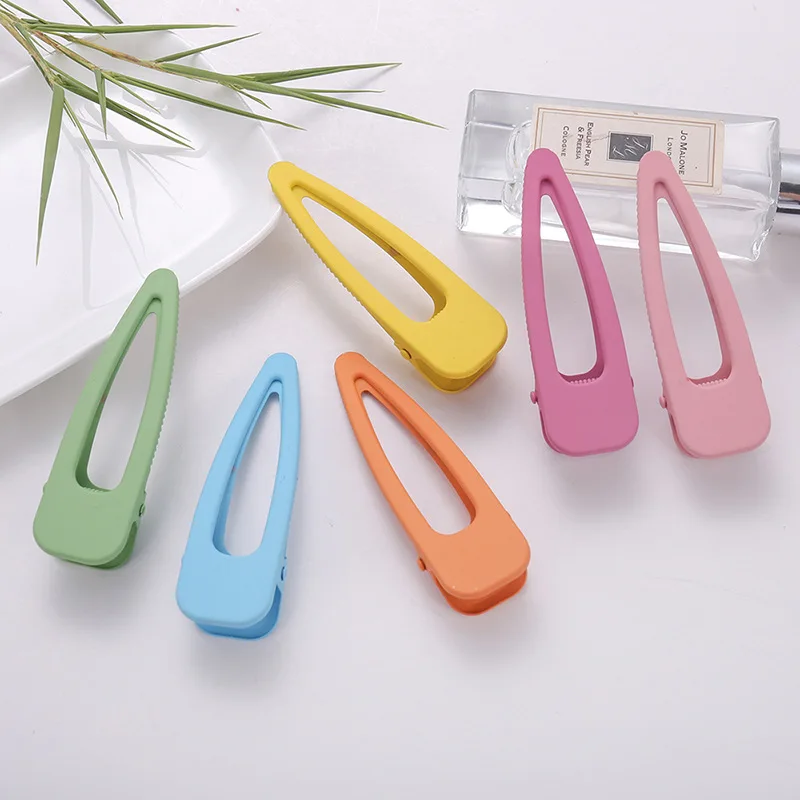 

10 X 8cm Metal Hollow Bang Clips Water drop Clip Hairpins Hair Grips DIY Accessories