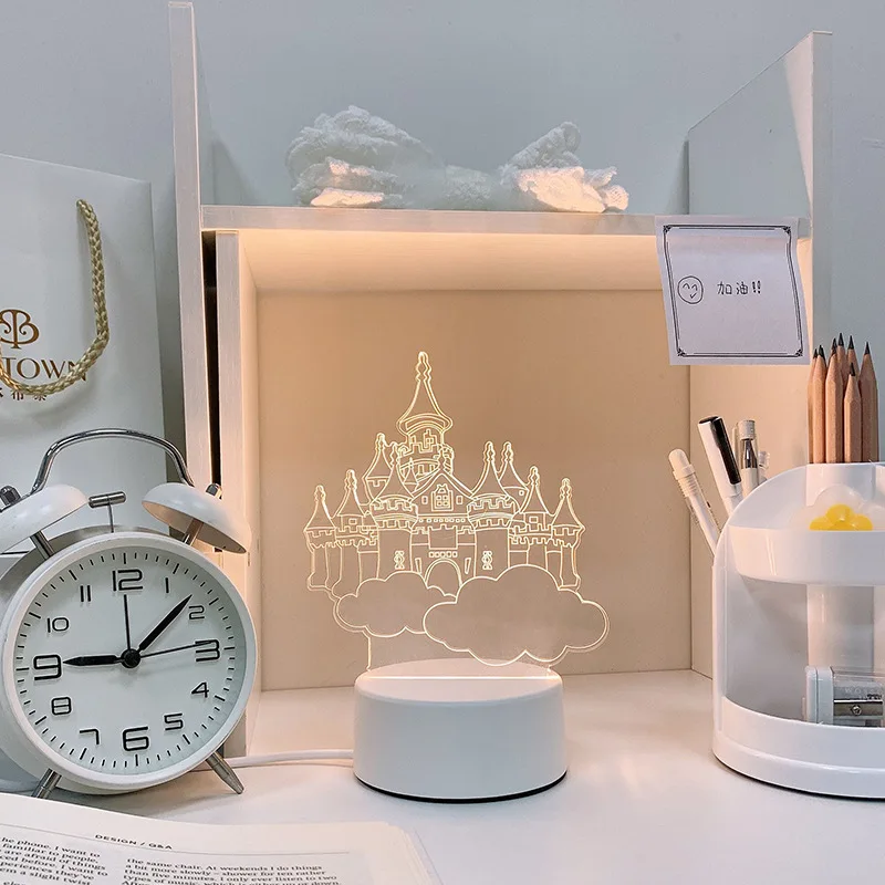 

Creative eye protection Nightlight dream bedroom bedside lovely table lamp new and strange Christmas giftsA477