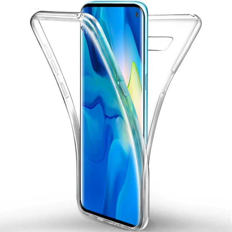 Чехол KISS 360 ультра тонкий мягкий прозрачный флип-чехол s для samsung Galaxy S7 S6 Edge S8 S8 Plus s9 s10 Note 9 8 чехол прозрачный силиконовый чехол - Цвет: Clear