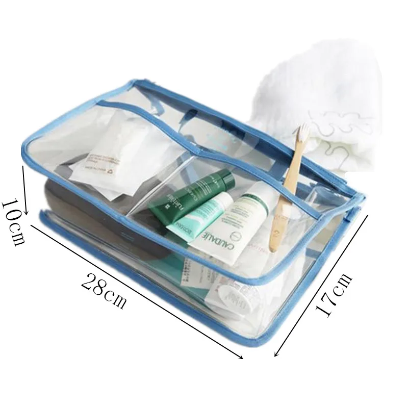 Женские ручные водонепроницаемые прозрачные косметички из ПВХ дорожные большие