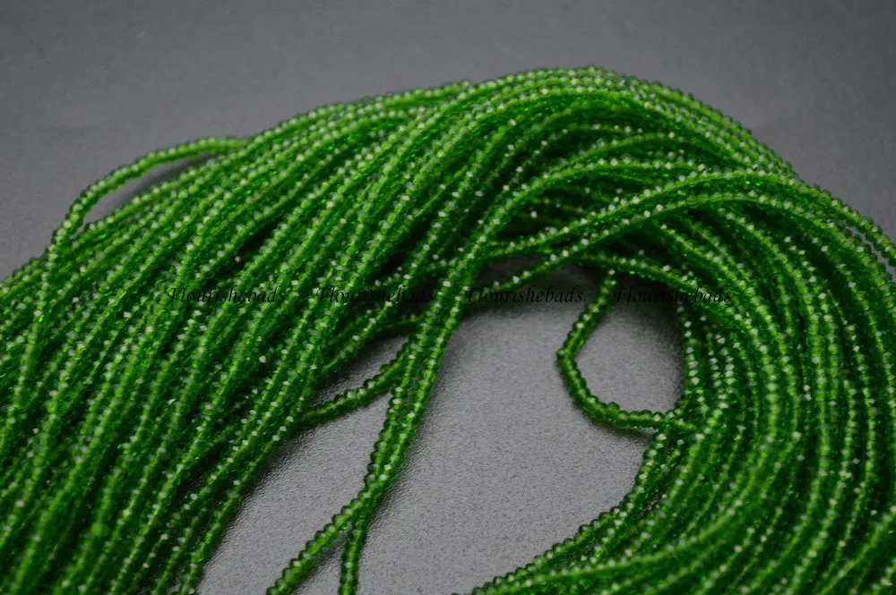 Различные цвета маленький 1 5x2 5 мм граненый стеклянный кристалл свободные бусины