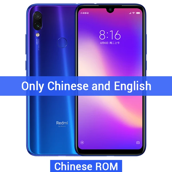 Chinese ROM Blue Global ROM Redmi Note 7 Pro 6GB 128GB 48MP Dual Camera Snapdragon 675 Octa Core Mobile Phone 6.3" 4000mAh Big Battery - Цвет: Chinese ROM Blue