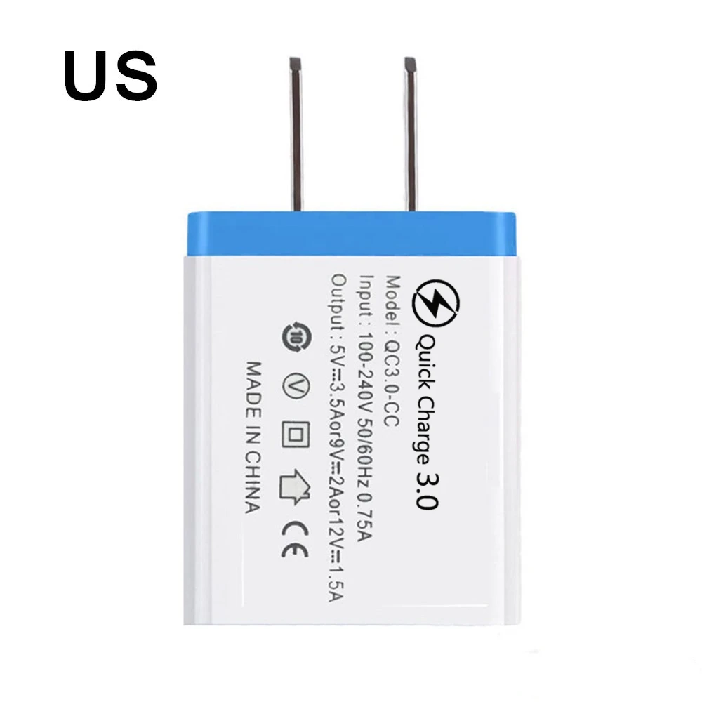 Quick Charge 3.0 USB Charger 5V 3.5A Fast Travel Wall Mobile Phone Charger Wall Adapter For iphone12 Samsung Xiaomi Huawei usb c 5v 3a