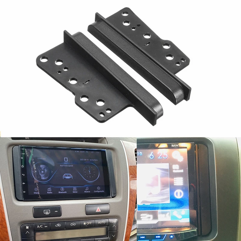 

2Pcs Radio Brackets Double Din Stereo Panel Fascia DVD Dash Mount Trim Side Kit for Toyota Scion Subaru Car Accessories