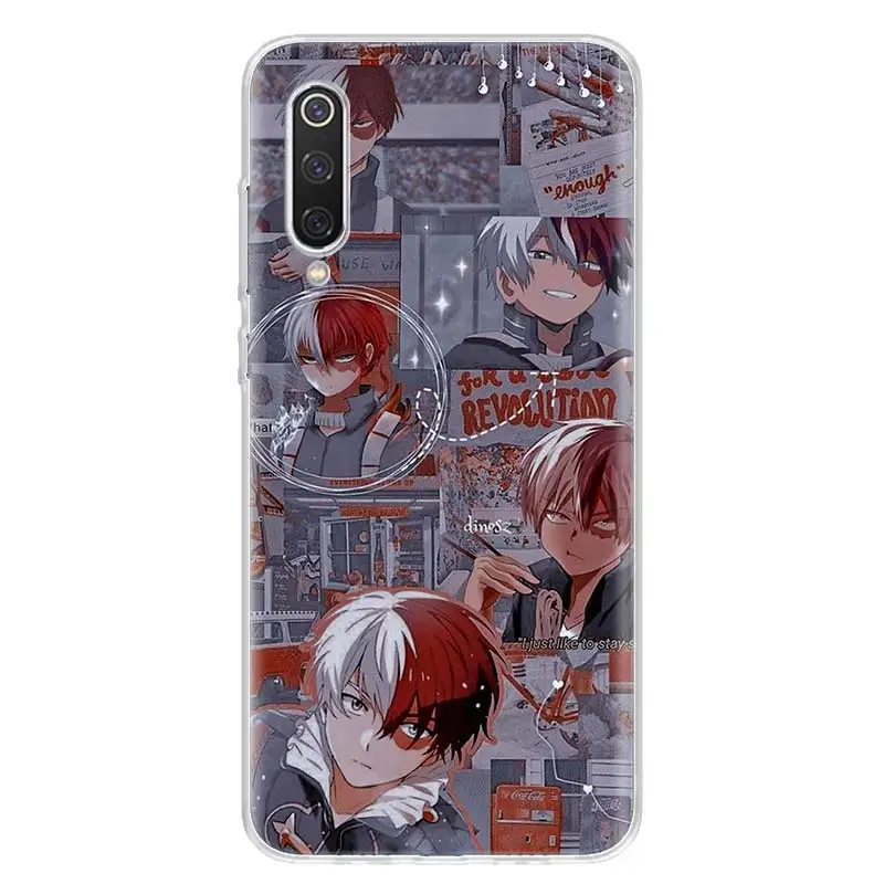 Shoto Todoroki My Hero Phone Case For Xiaomi Redmi Note 11 11S 11T 5G 11E 10S 10 12 Pro Plus 9S 9T 9 8T 8 7 Capa Coque Fundas TP