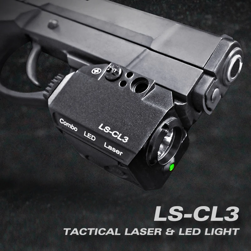 Laserspeed LS CL3 тактические легкие фонари для оружия + прицельный красный лазерный