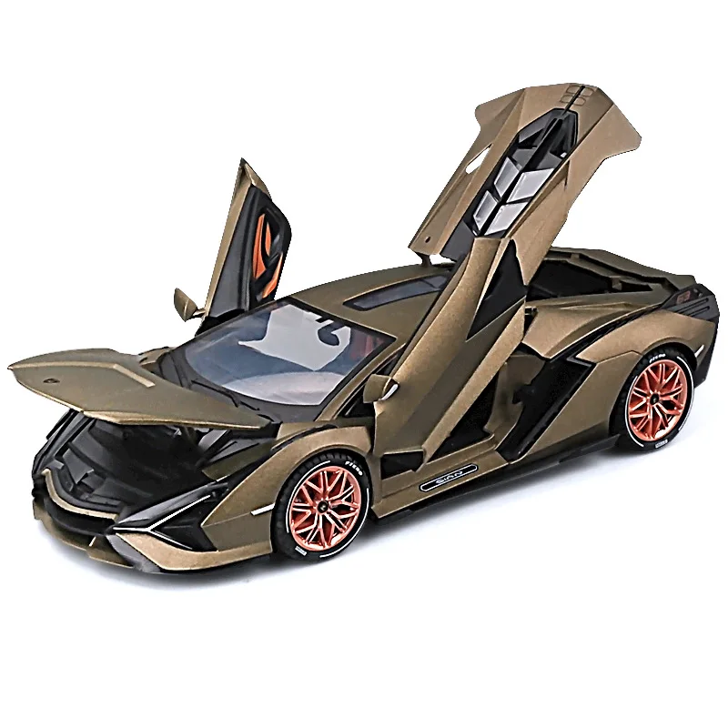 

Rambo large alloy car 1:18 gini lightning SIAN sports car simulation model for men and women friends birthday present