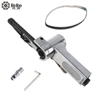 Пневматическая ленточная шлифовальная машина 7100, 10 мм, 10x330 мм, для полировки, шлифовки, литья под давлением, алюминиевых инструментов, 2 шт., шлифовальная лента