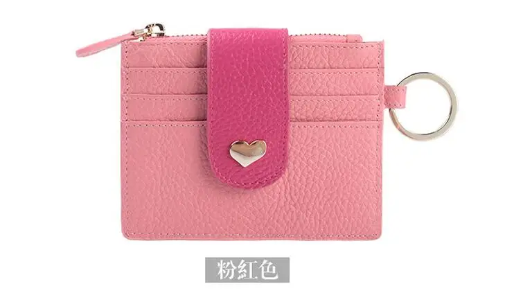 Женский мини держатель для карт из натуральной коровьей кожи|Женские кошельки| |