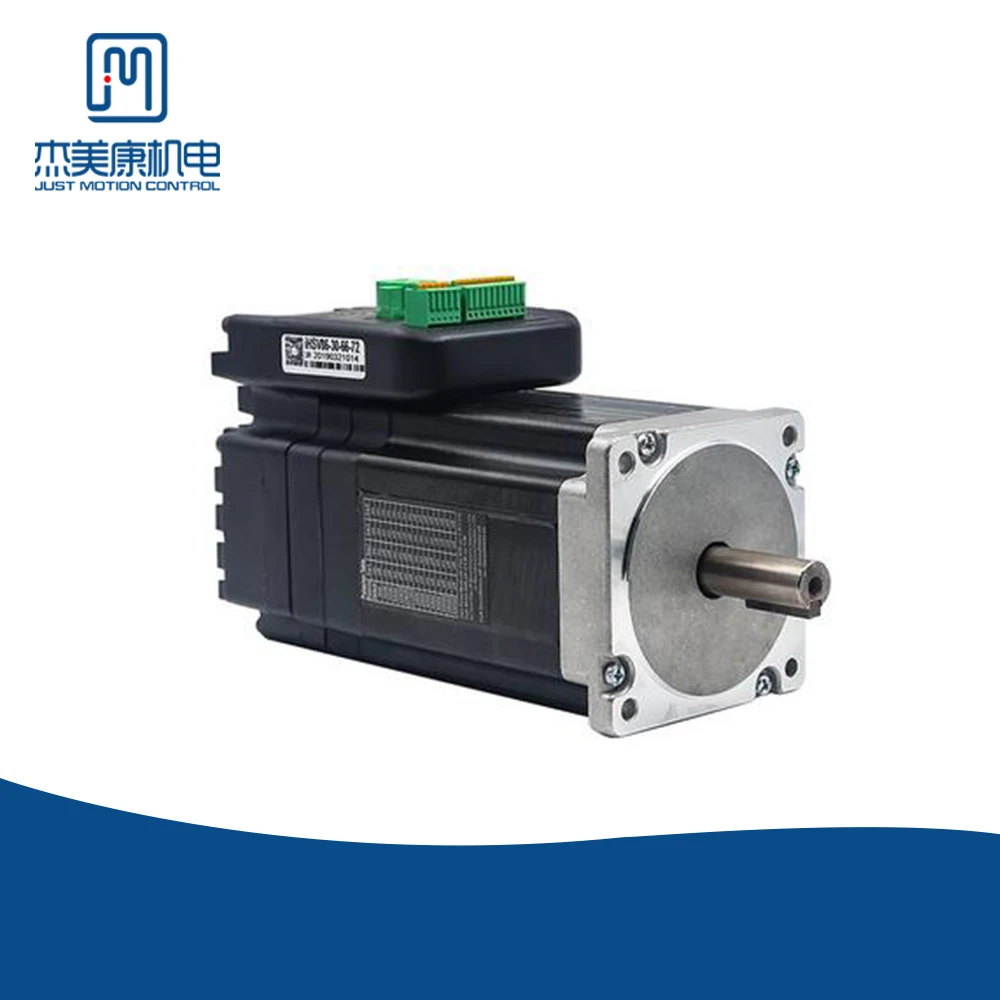

JMC Nema 34 Integrated Servo Motor 660W 72VDC 3000RPM 2.1NM 13.1A Frame Size 86*86MM Encoder Line 1000 Line IHSV86-30-66-72