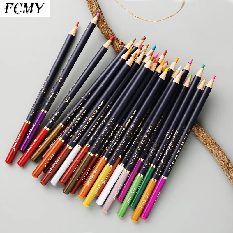 

2022 New 12/24/36/48/72Colors Watercolor Pencils Set Drawing Colored Pencils Lapices De Colores Art Sketch Colour Pencil