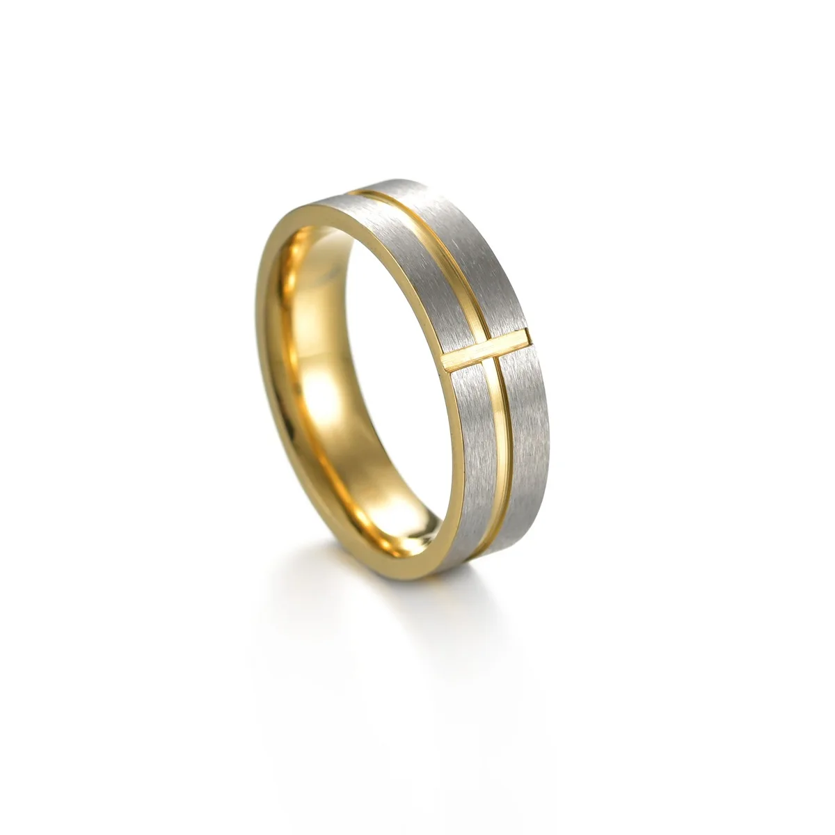 

New charm men and women fashion titanium steel cross ring small jewelry stainless steel wedding ring jewelry