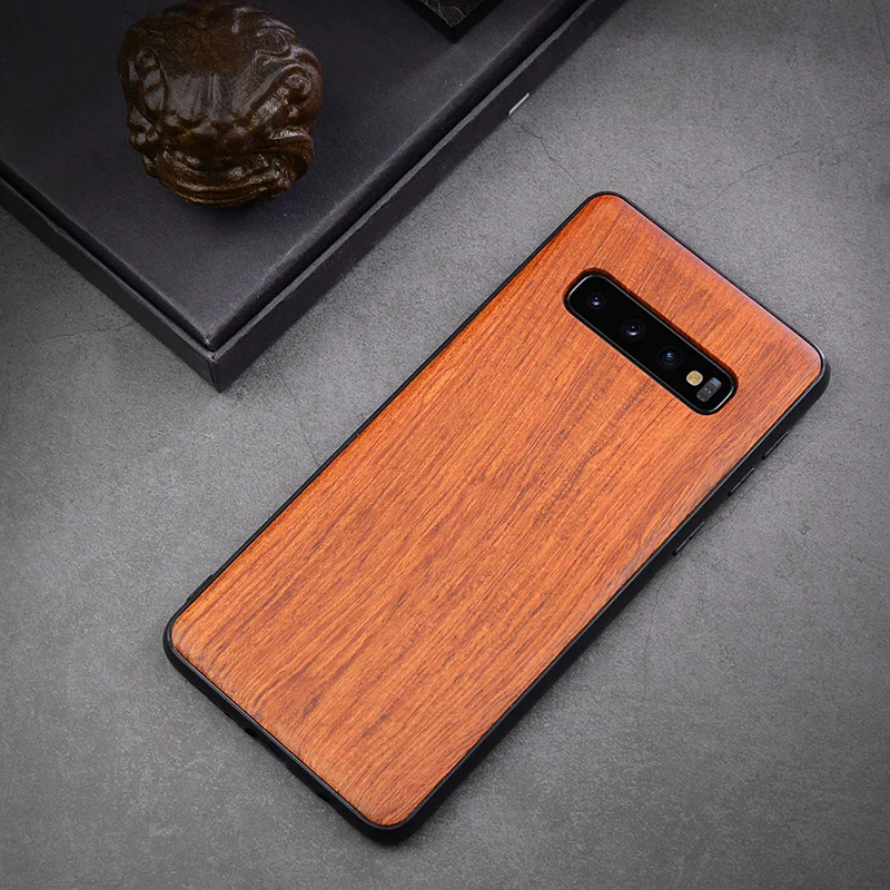 Деревянный ящик для samsung Galaxy S10 S9 Plus Note 10 Plus Note 8 9 деревянный ТПУ чехол для мобильного телефона s Coque резьба на заказ задняя крышка