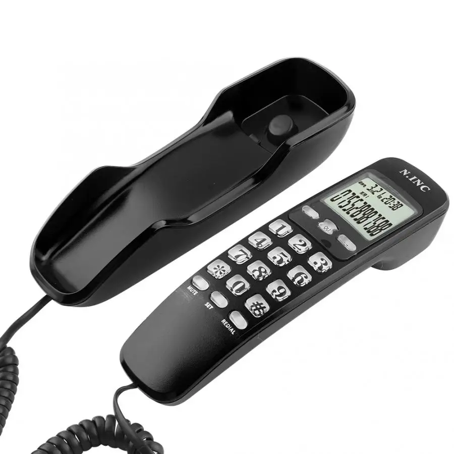 Мини телефон телефонный стационарный DTMF/FSK домашний офис гостиница входящий