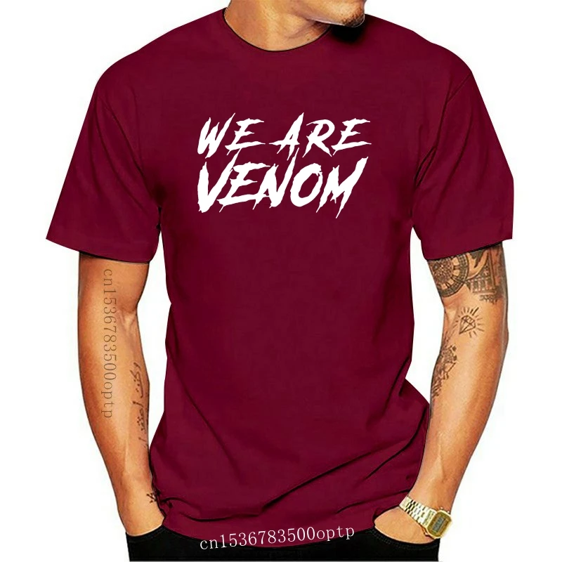 

2020 Trendy Creative Graphic T Shirt Top 100% Cotton We Are Venom T Shirt Men Anime Cool Black